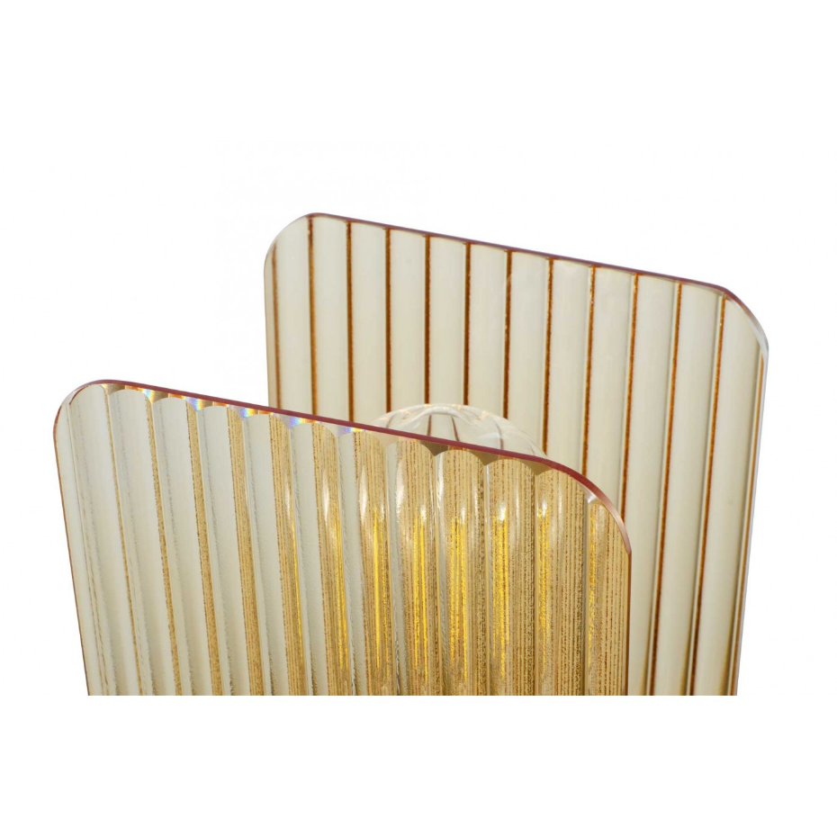 Lampe à poser en verre et métal, BOSCA