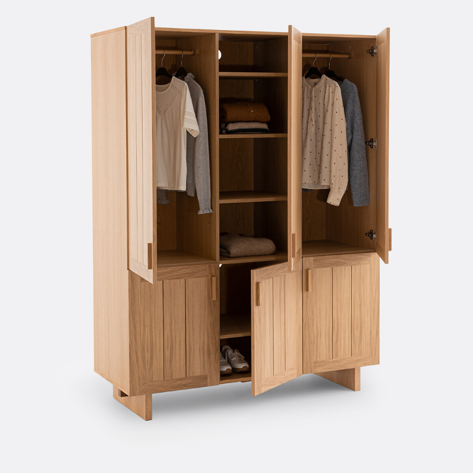 Armoire penderie 6 portes, Lanko