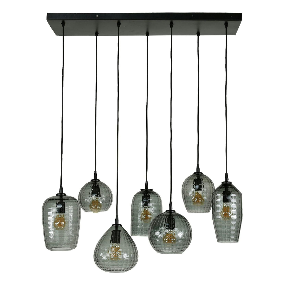 Suspension vintage 7 lampes NOVA