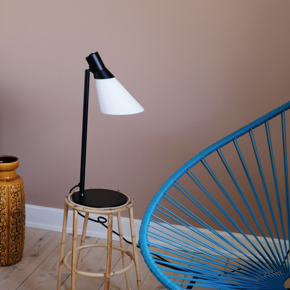Lampe à poser en verre et métal GENT