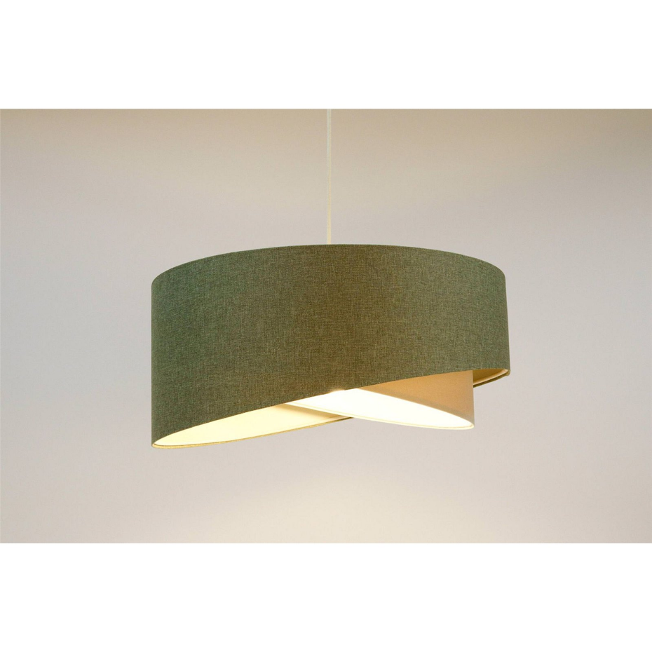 Suspension en lin rond Boho