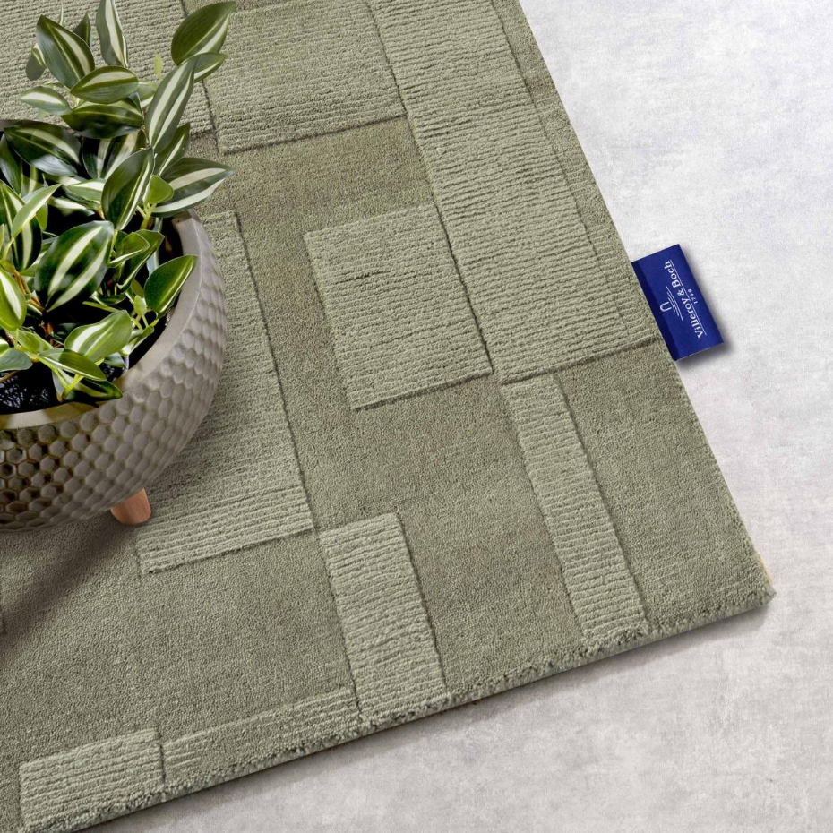 Tapis salon, motif géométrique authentique, WILHELMINE, tissé main