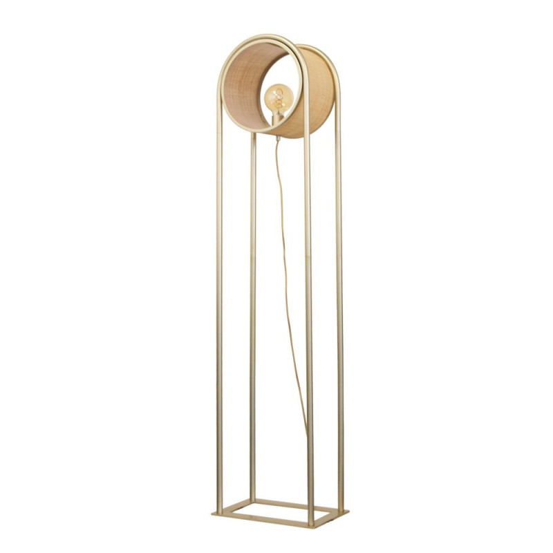 Lampadaire Bob Champagne Et fabriqué à partir de fibre Naturelle