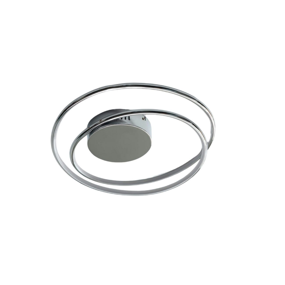 Plafonnier LED boucle chromée - XANDRA