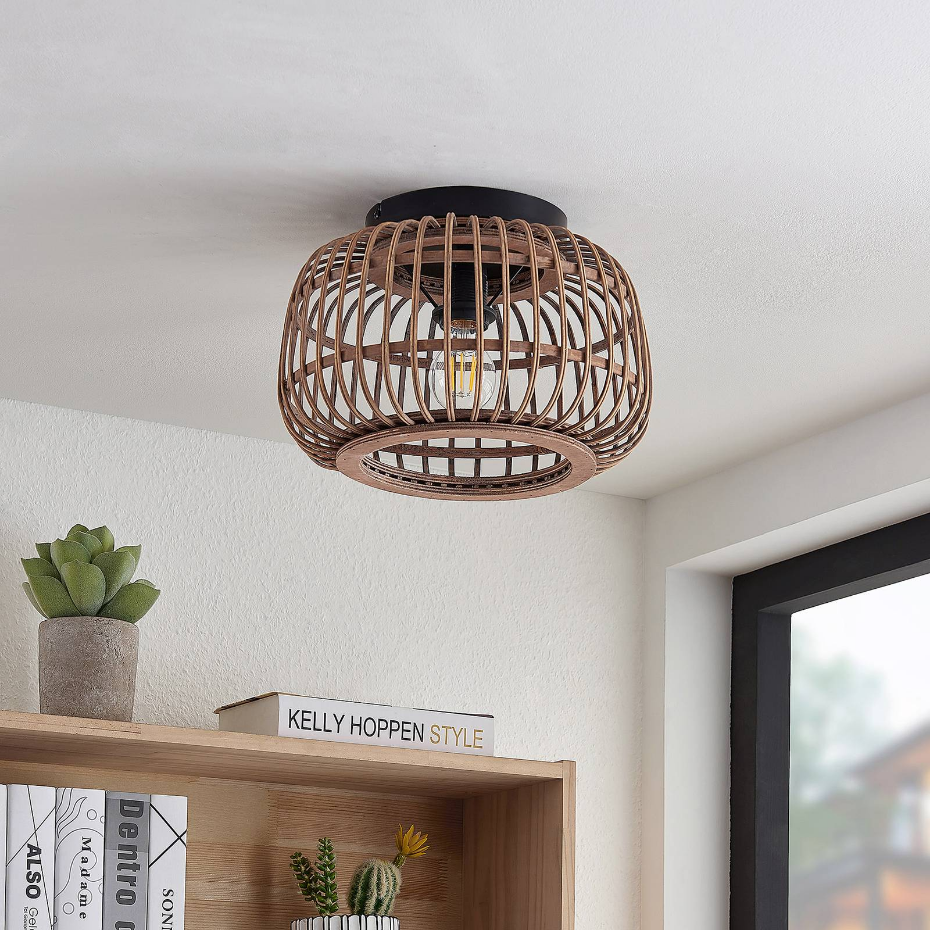 Plafonnier en bois scandinave, Bominio