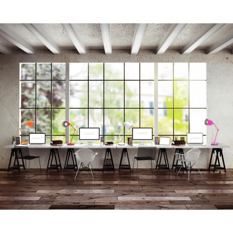 Lampe design en métal industriel