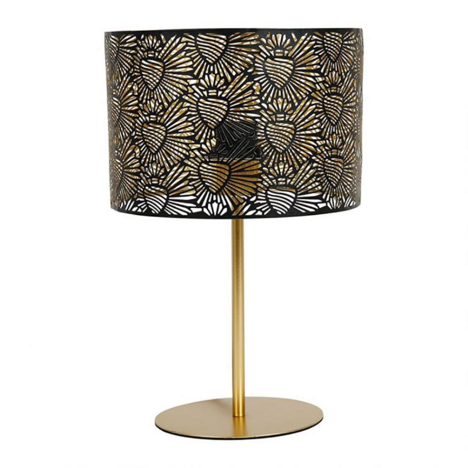 Lampe Métal Noir Doré Corazon D22