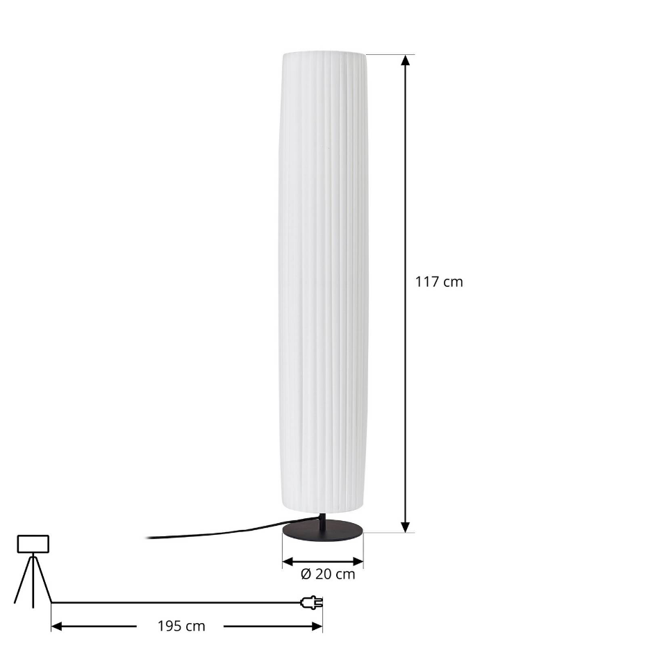 Lampadaire en textile, Virelle