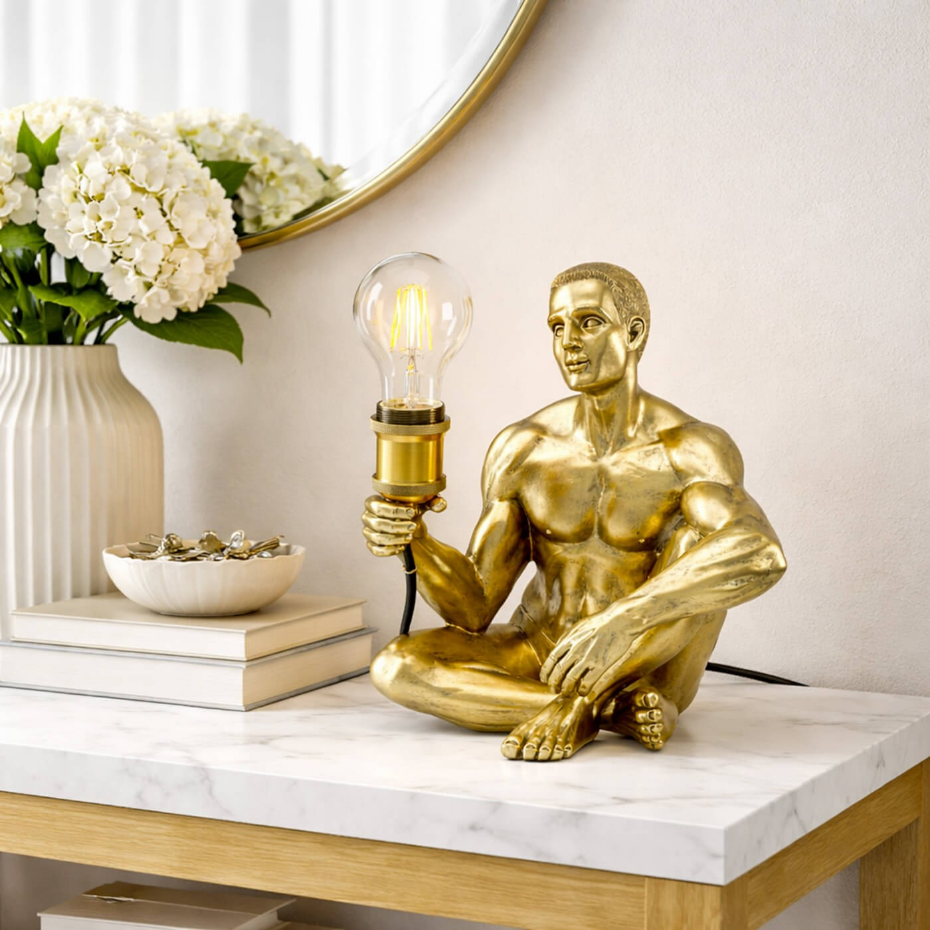 Lampe homme assis