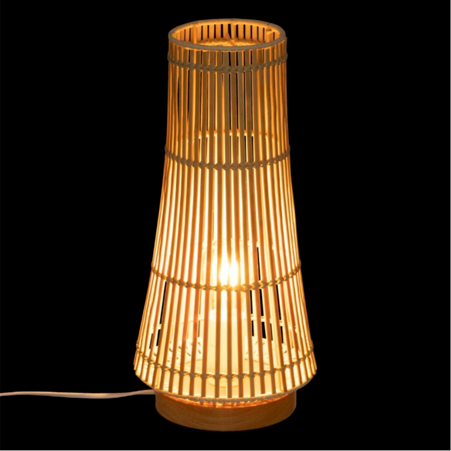 Lampe à poser rotin MAHE