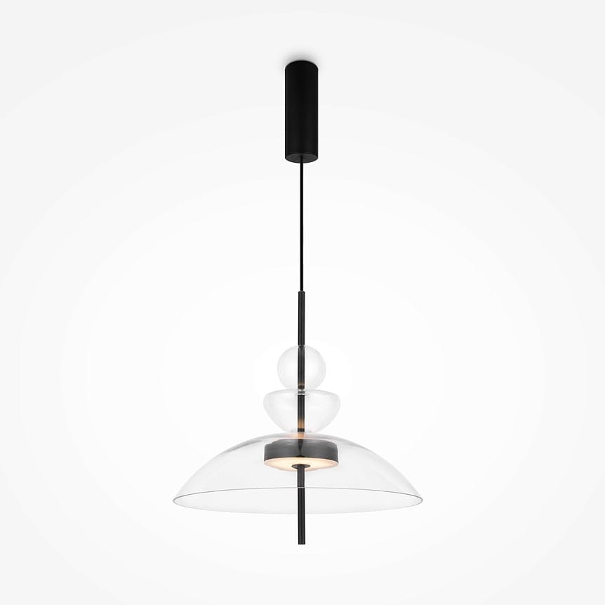 Suspension design en verre forme dôme NORA