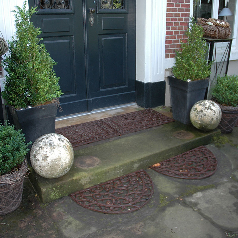 Paillasson Demi-rond En Fonte Ajouré 69 Cm