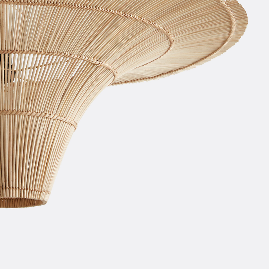 Suspension/plafonnier en rotin Ø80 cm, Junita