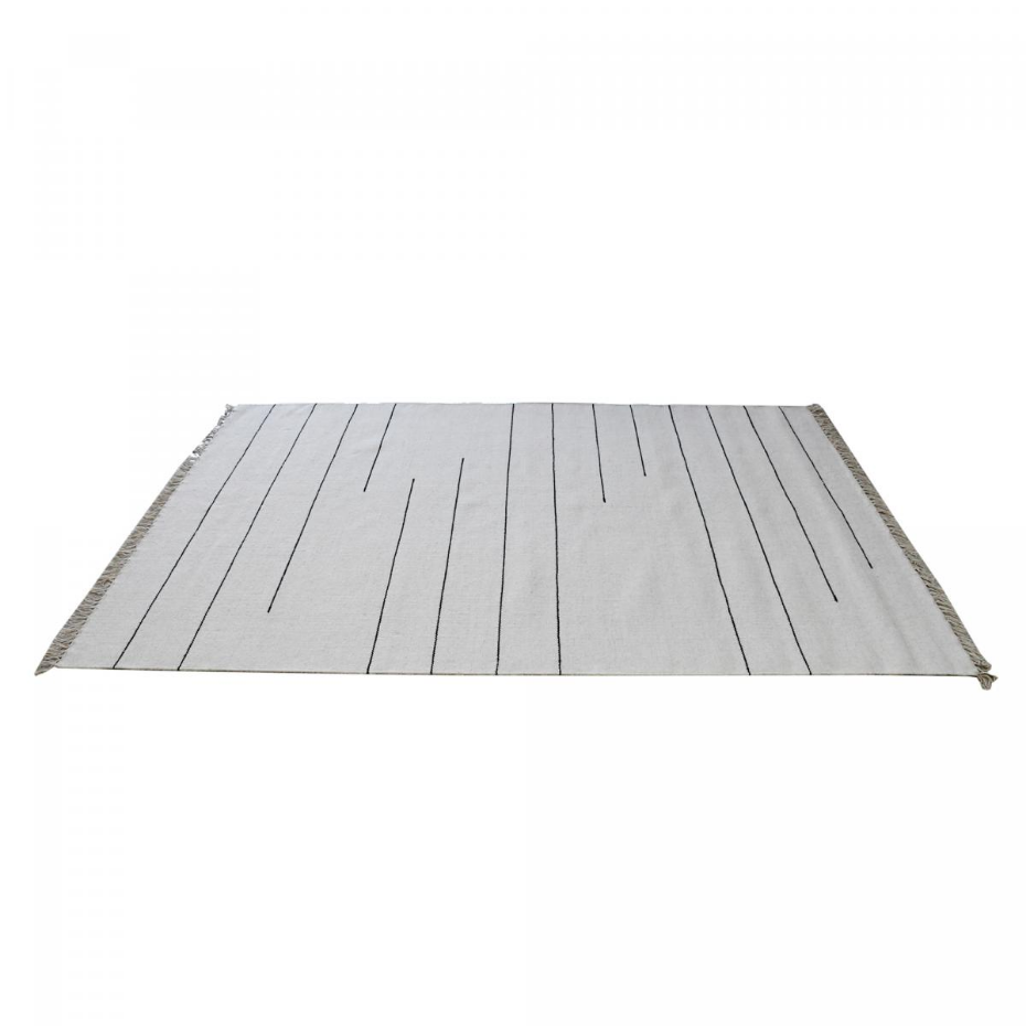 Tapis kilim fait main en laine motif simple PRAHA