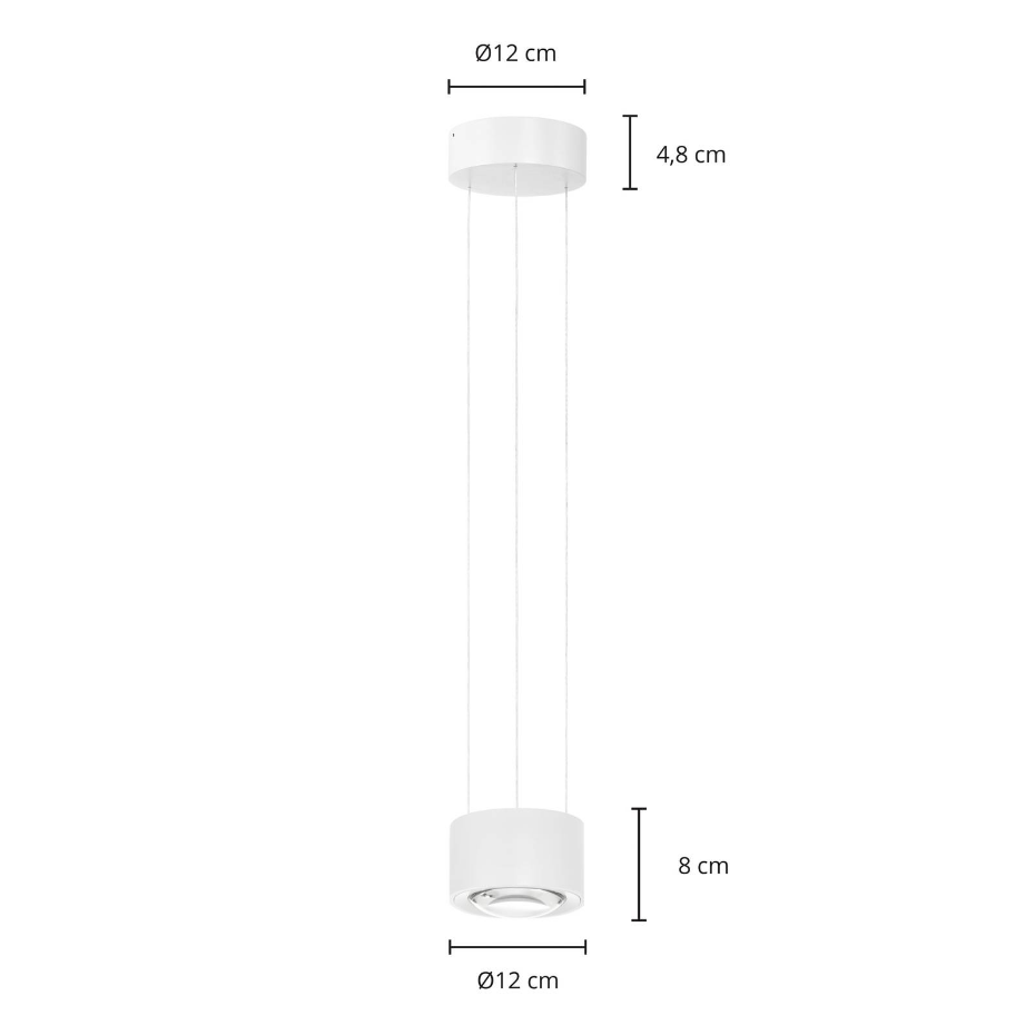 Suspension en aluminium moderneLED, Rotari