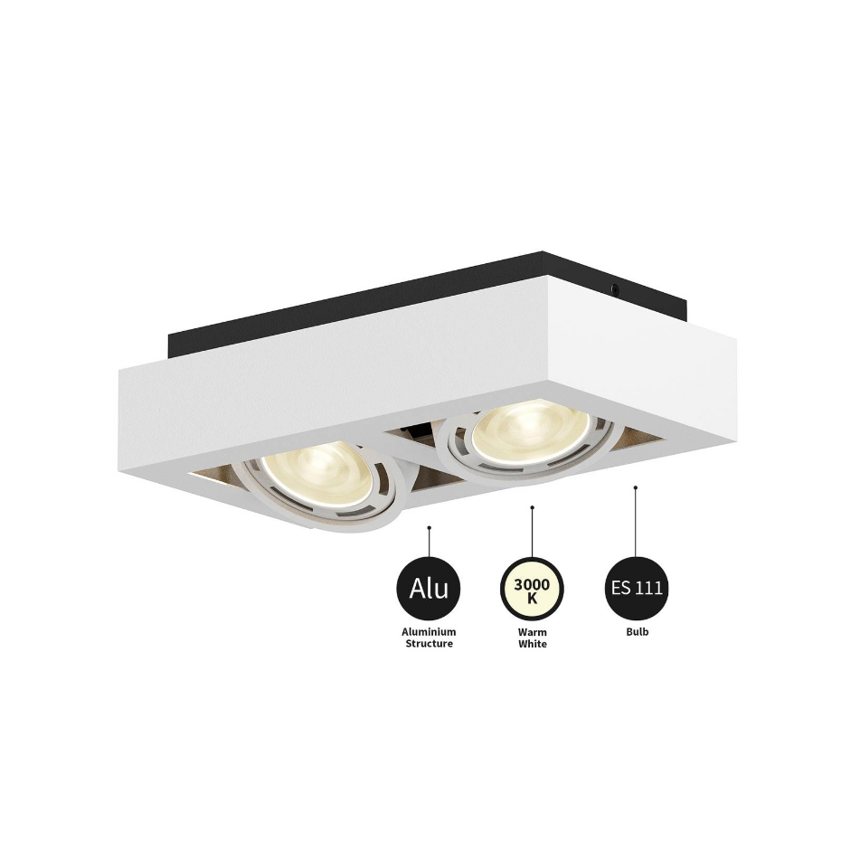 Plafonnier en aluminium moderne, Ronka