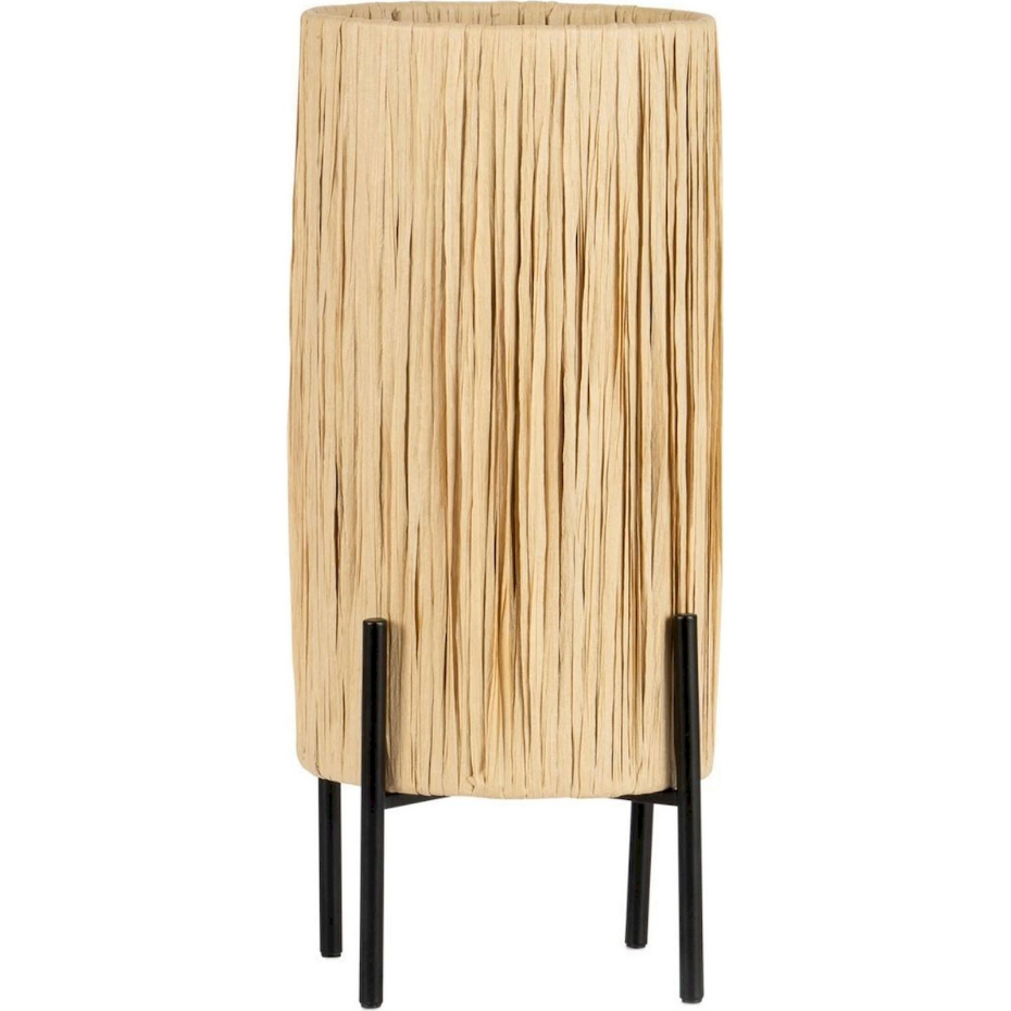 Lampe de chevet en papier et laiton brossé carré