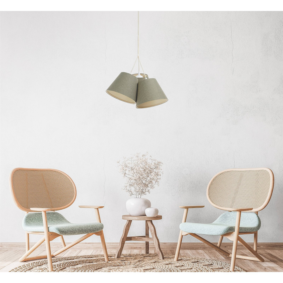 Suspension ronde en tissu Boho Elegant