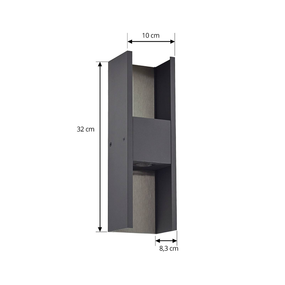 Applique extérieure en aluminium moderneLED