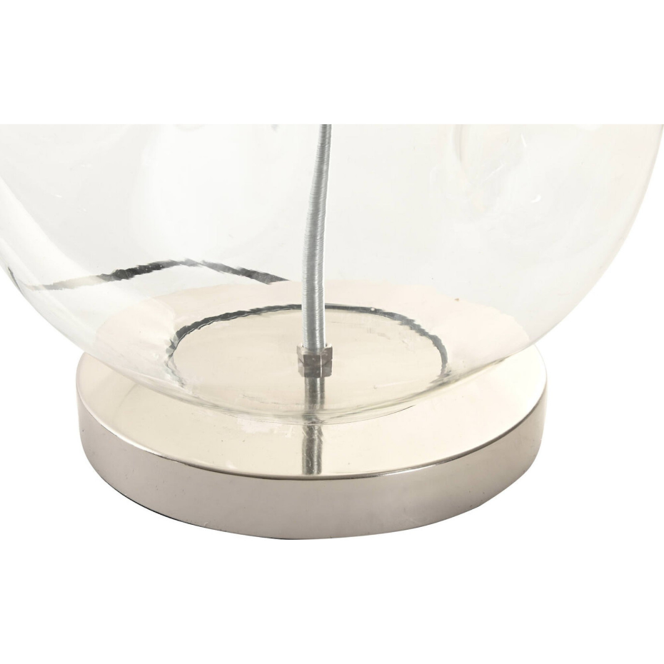 Lampe à poser ronde en verre et coton Moderno