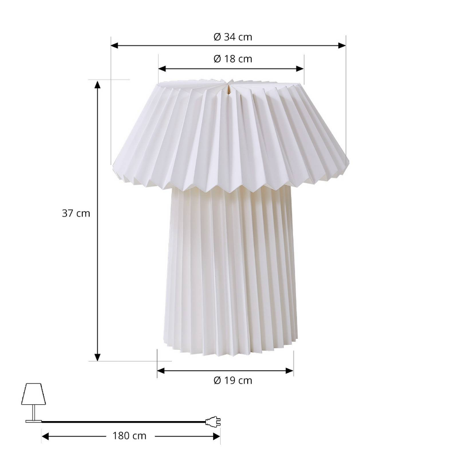 Lampe à poser en papier, Magali