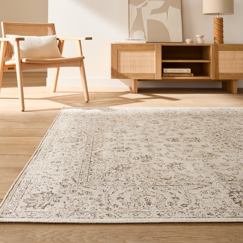 Tapis vintage, imprimé, effet used, DIONA