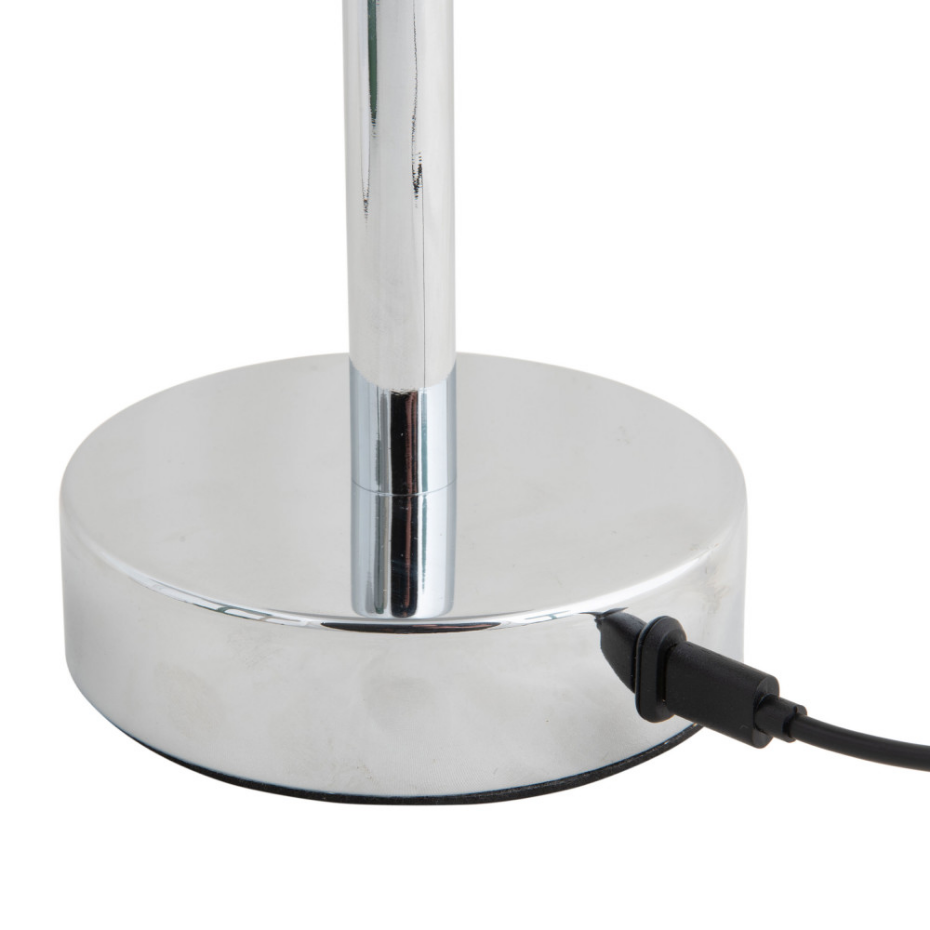Lampe à poser en métal avec abat-jour cylindrique- JAMES