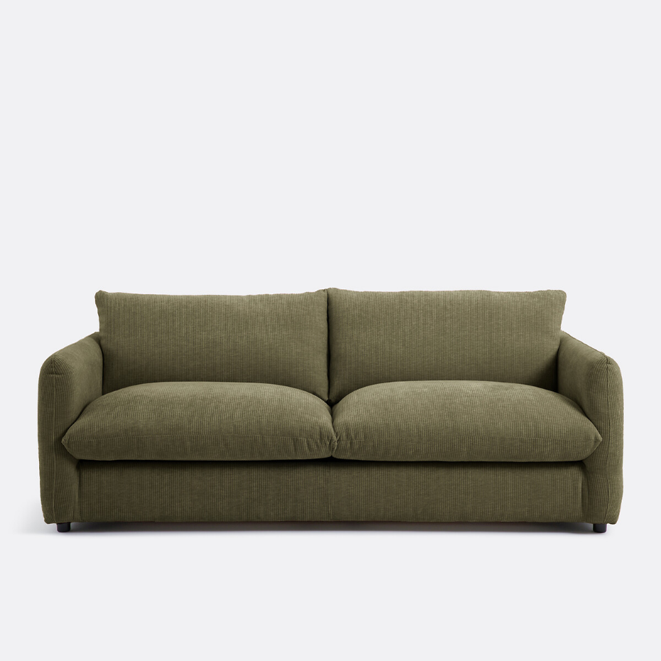 Canapé convertible 2, 3, 4 pl., velours gaufré Yde