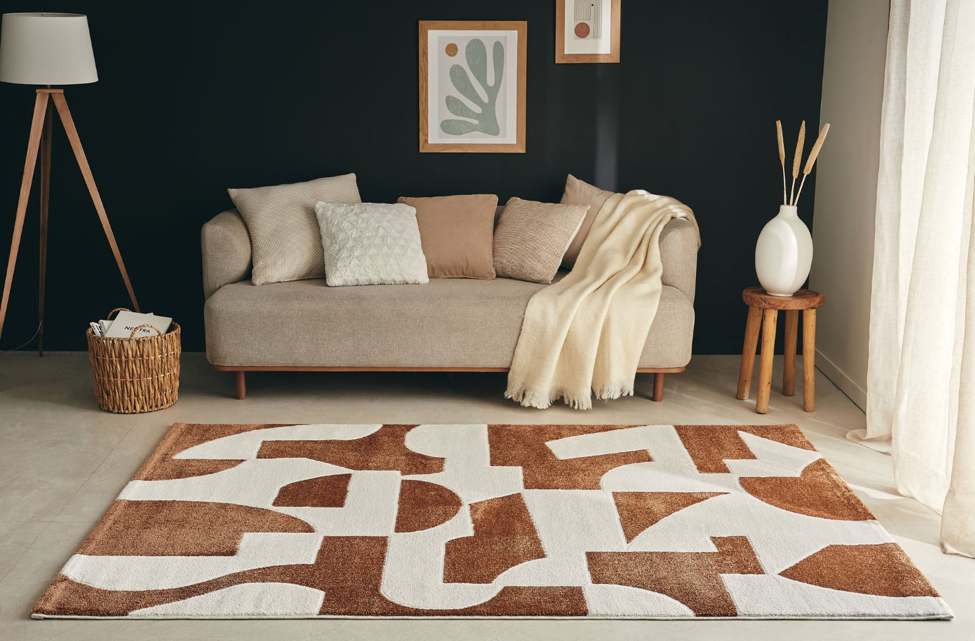 Tapis de salon motifs abstraits MEMPHIS