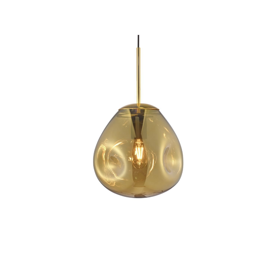 Suspension luminaire design verre Blown small
