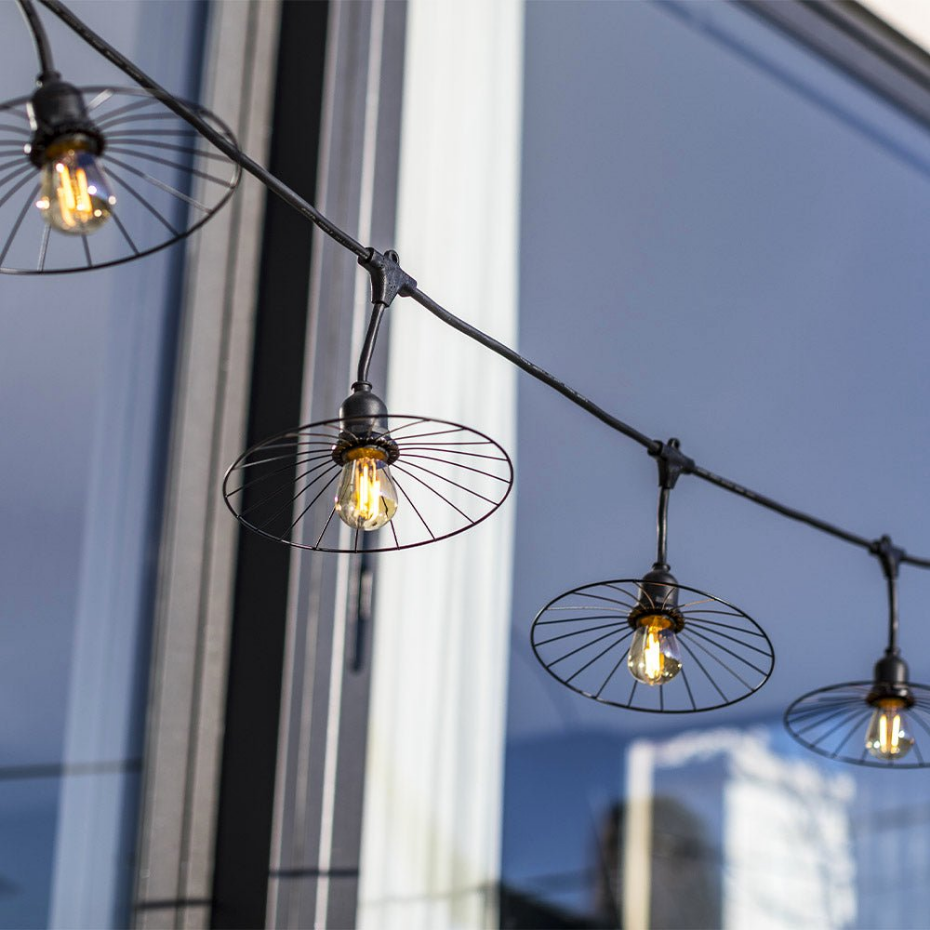 Guirlande connectable CHIC CAGE 10 ampoules E27 6M