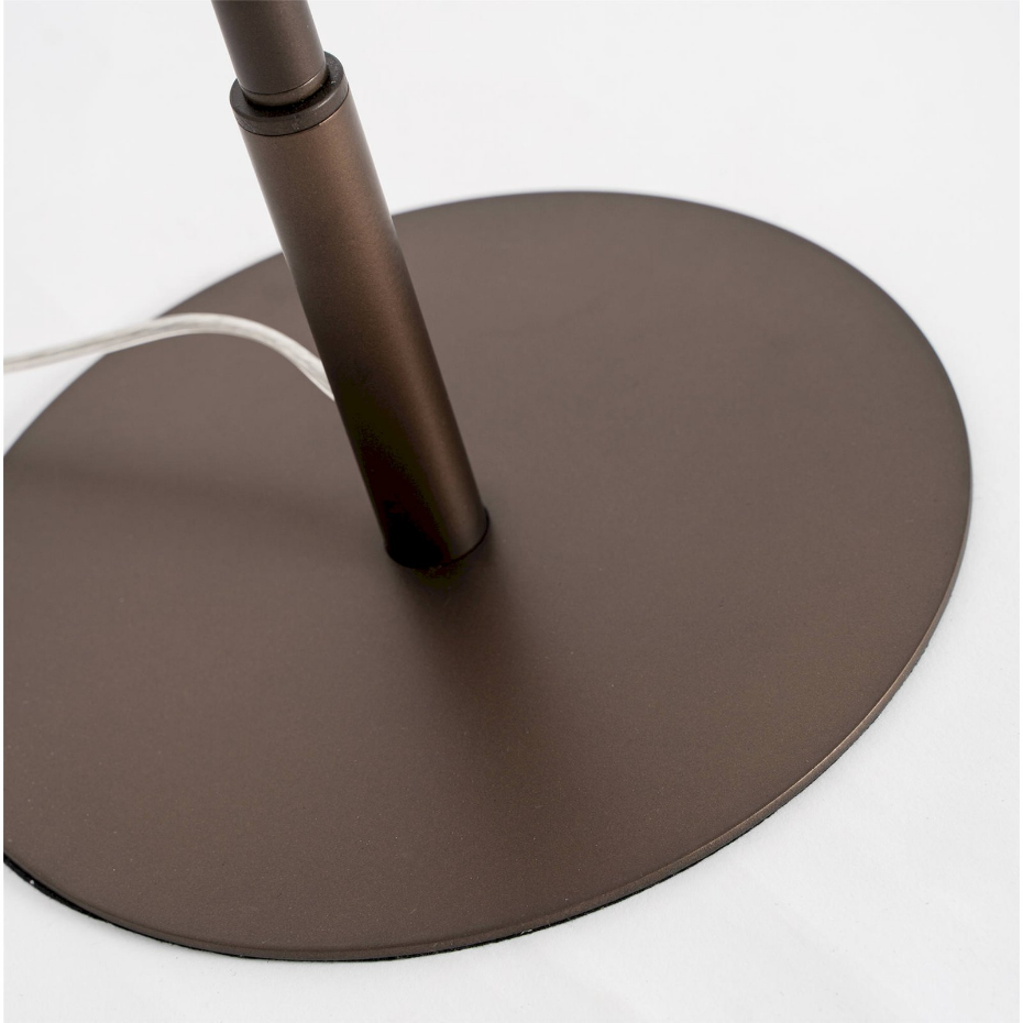 Lampe art déco en bronze et cristal