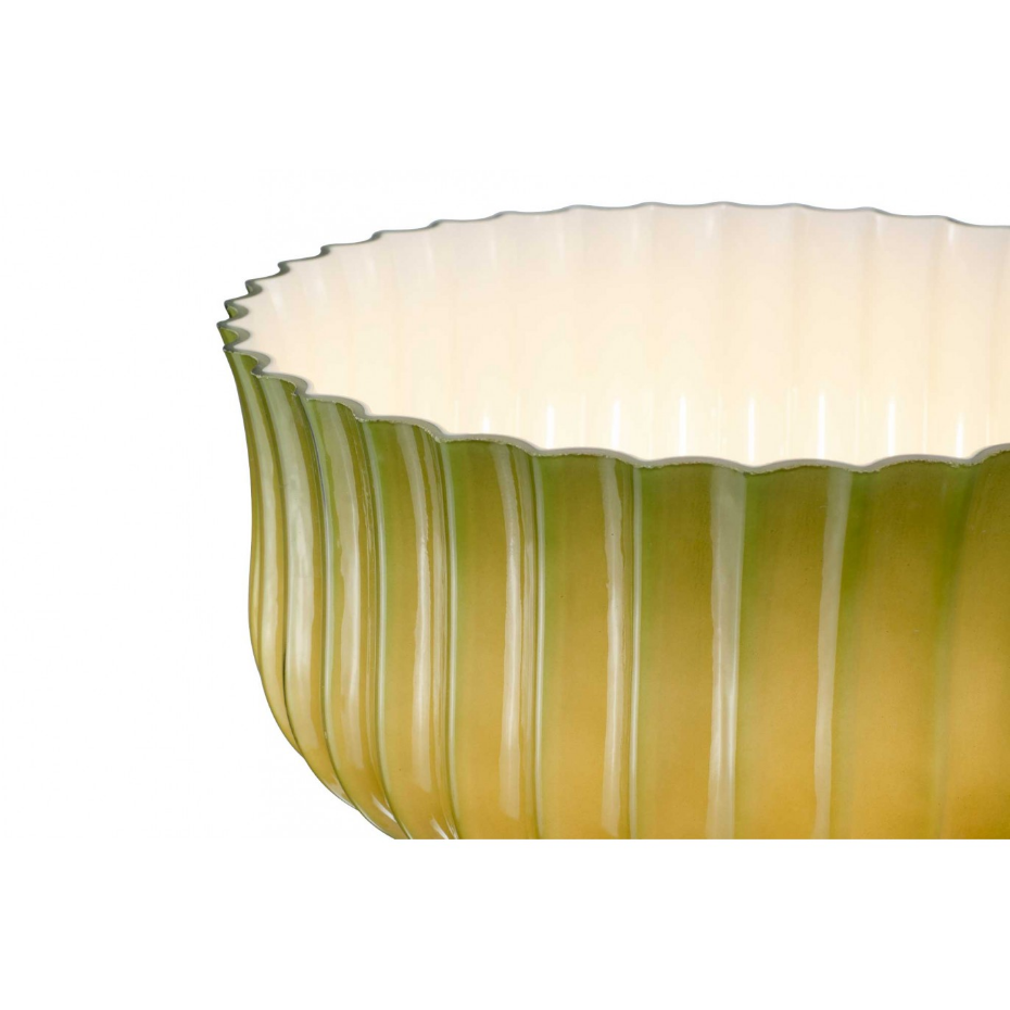 Lampe à poser en verre strié, NEMONE