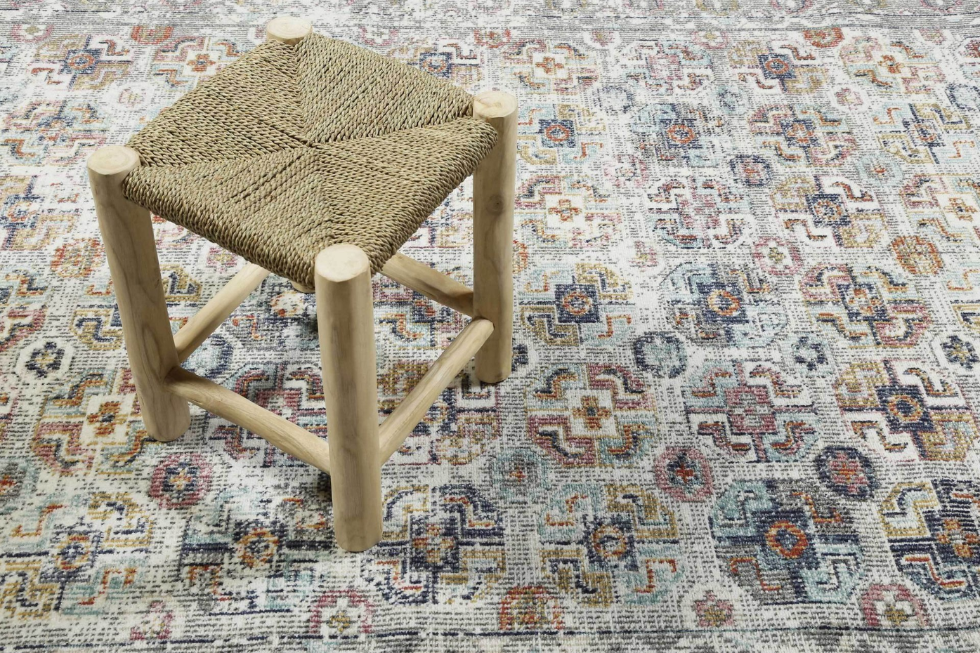 Tapis intérieur extérieur motif vintage ,  Geneva