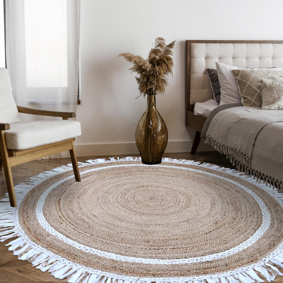 Tapis rond JT SATCH , tapis jute artisanal