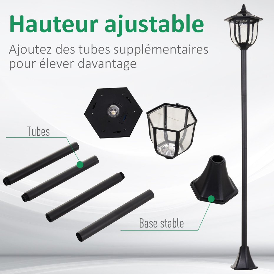 Luminaire extérieur solaire