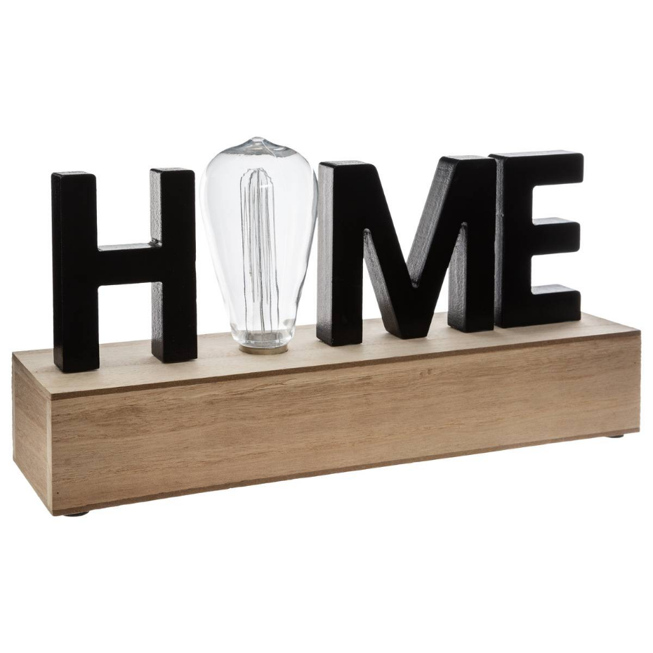 Décoration lumineuse ampoule rétro HOME