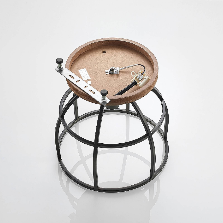 Plafonnier en bois vintage, Rutger