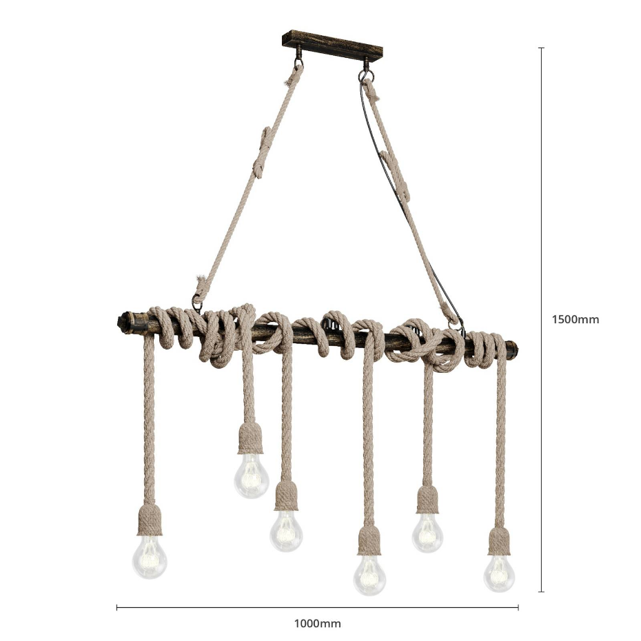 Suspension en métal vintage, Hajo