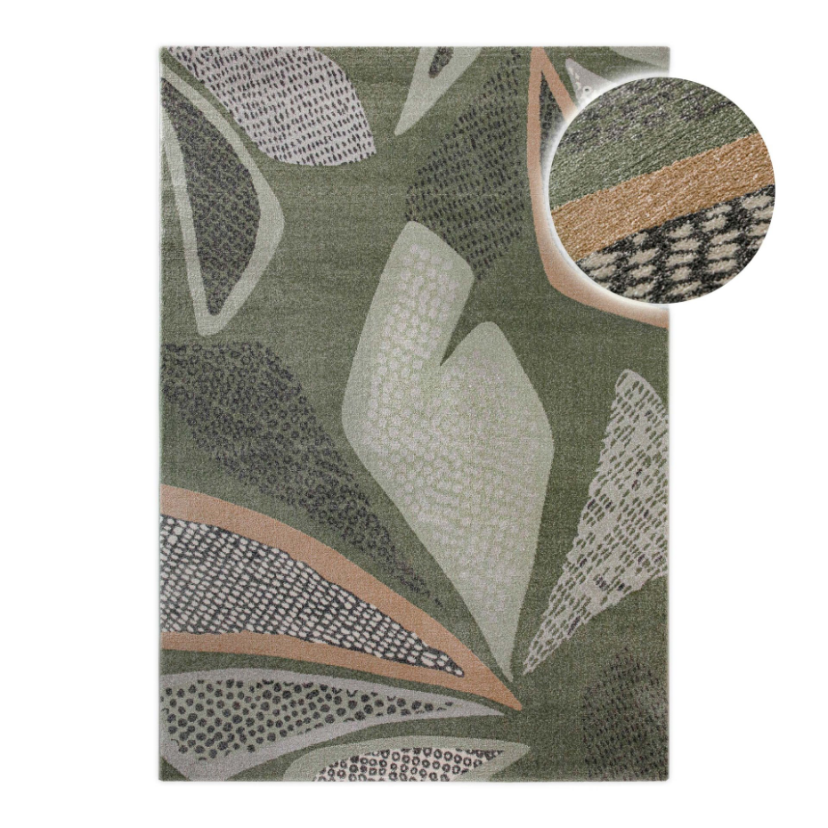 Tapis design motif végétal ,  Hazel