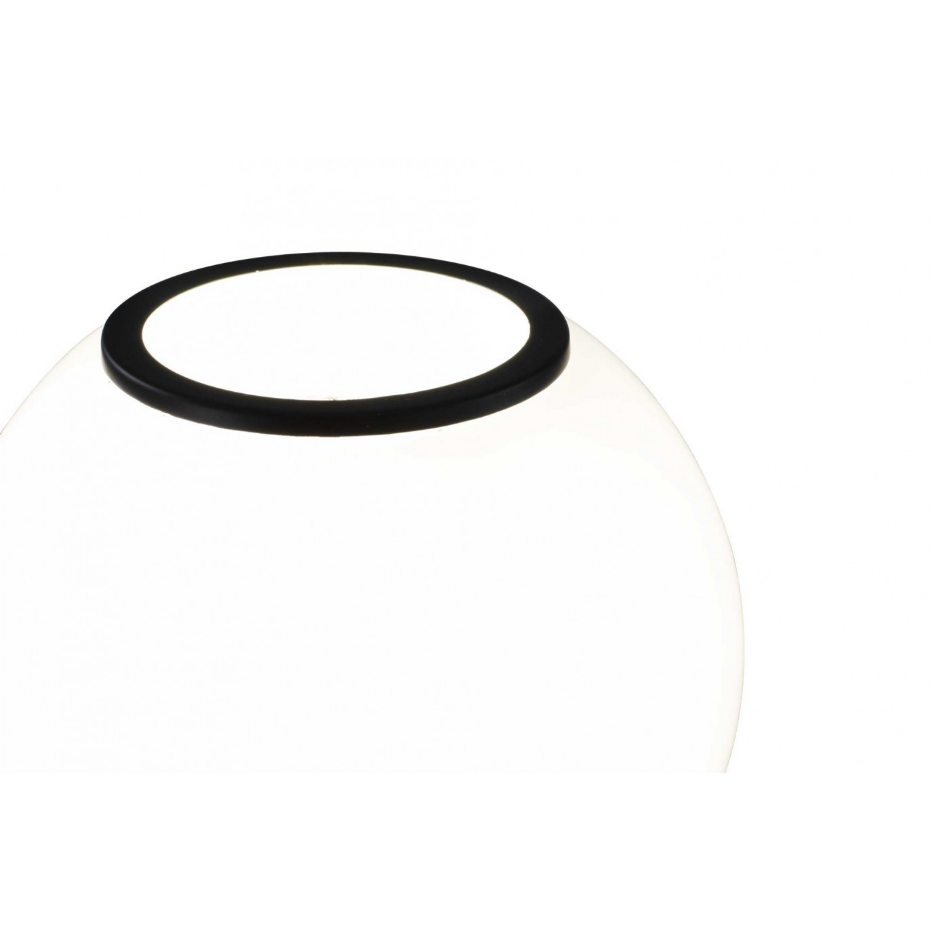 Lampe à poser en verre & métal, SILEA