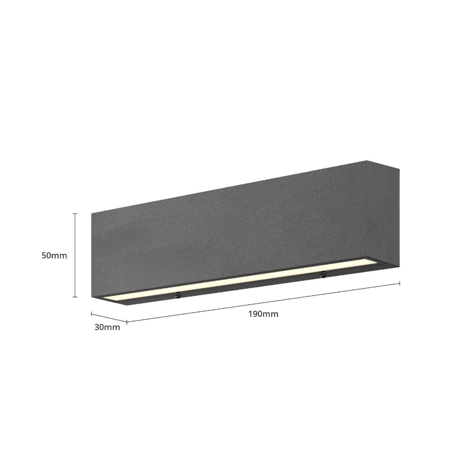 Applique extérieure en aluminium moderneLED