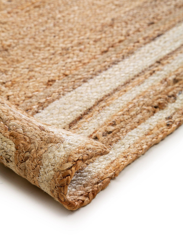 Tapis de jute tissé main JUTTA