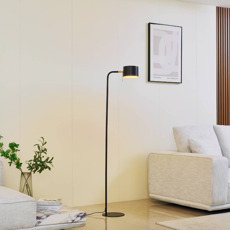 Lampadaire en métal moderne, Kaida
