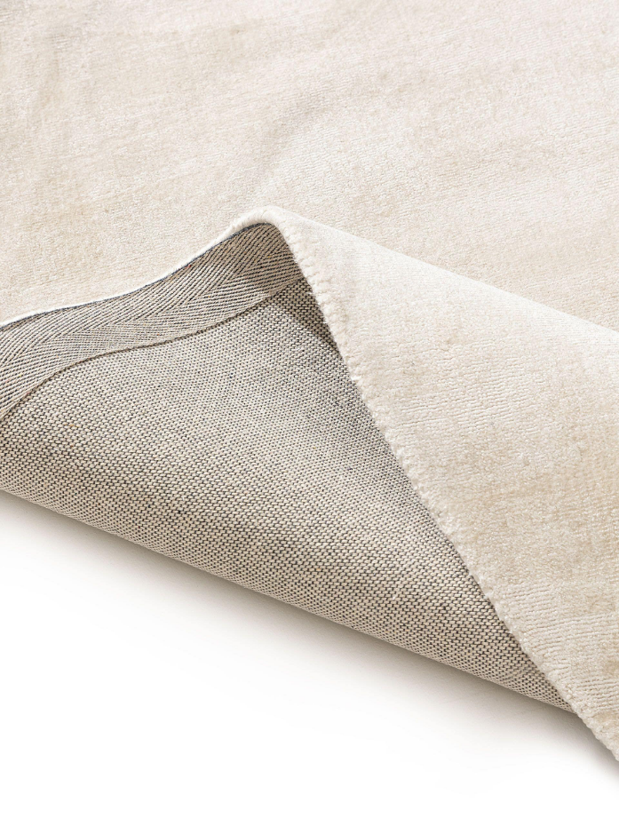 Tapis rond en viscose tissé main NOVA