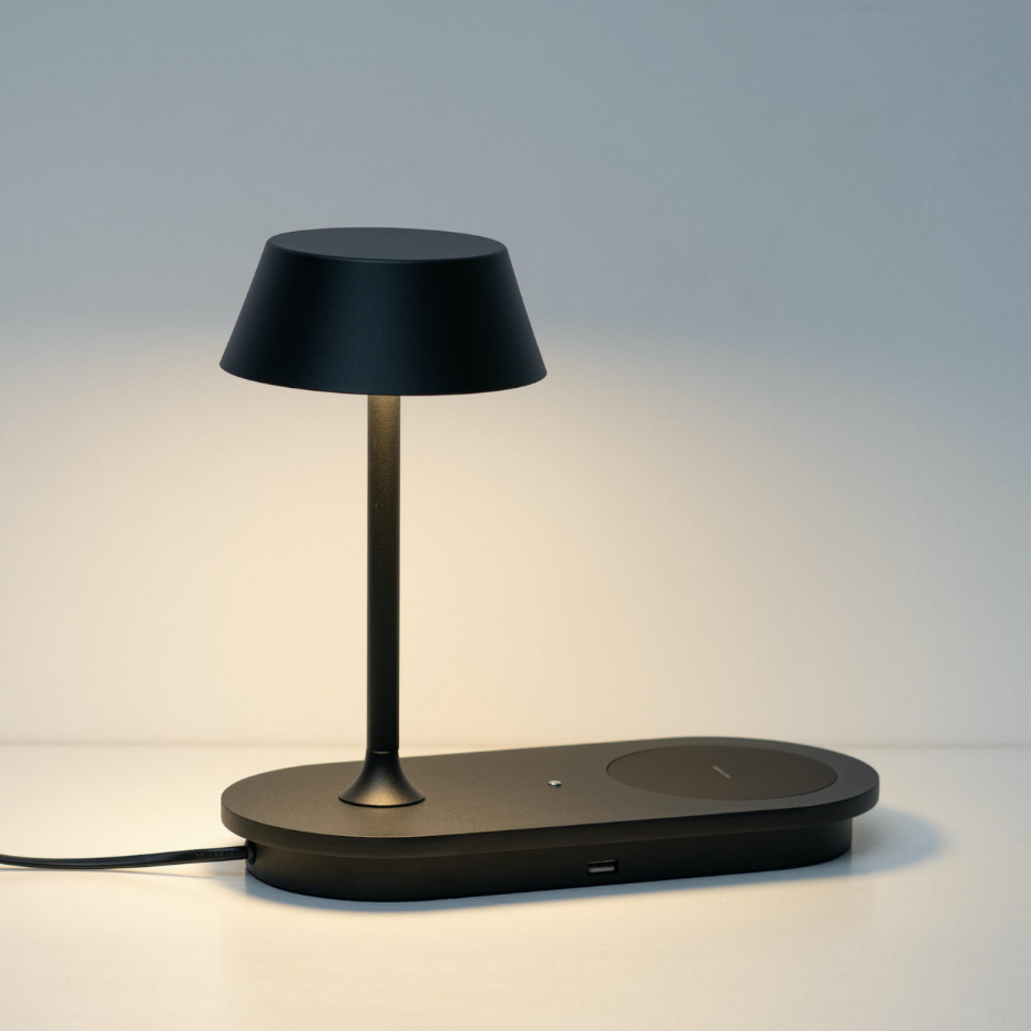 Lampe à poser LED avec chargeur - FABRO