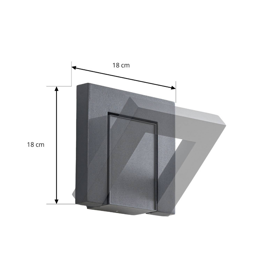 Applique extérieure en aluminium moderneLED