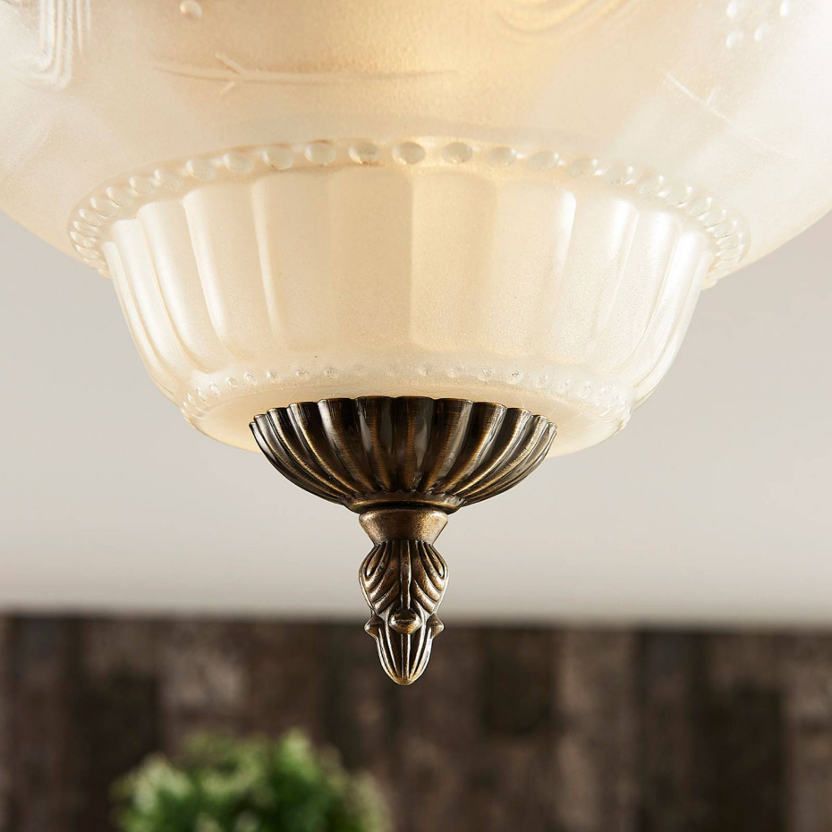 Plafonnier en verre antique, Anni
