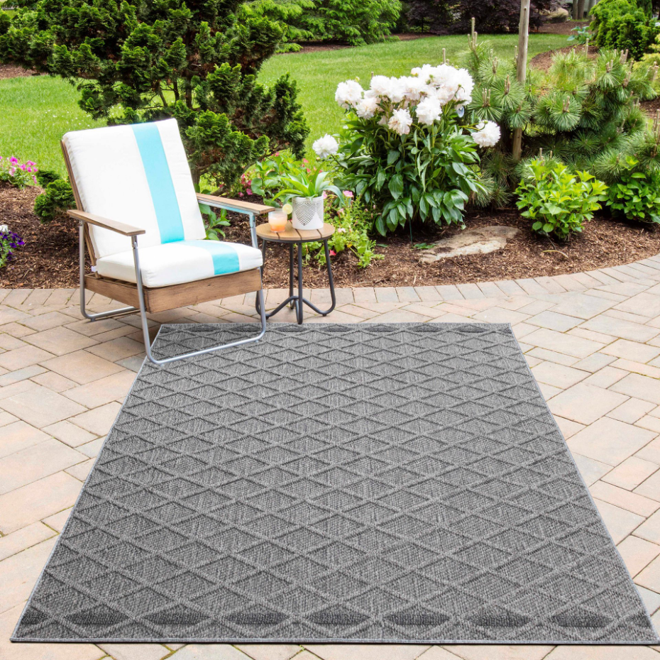 Tapis intérieur extérieur à losange PATARA