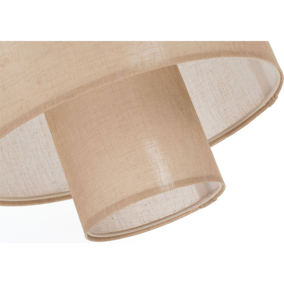 Suspension ronde en jute et lin Twin Light